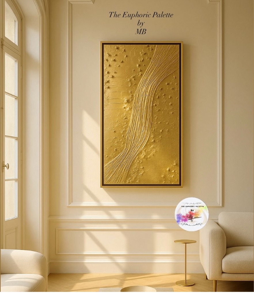 Flux d'Or — peinture originale de The Euphoric Palette, en situation