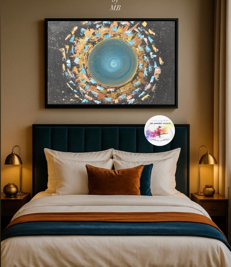 Portail Cosmique — peinture originale de The Euphoric Palette, en situation